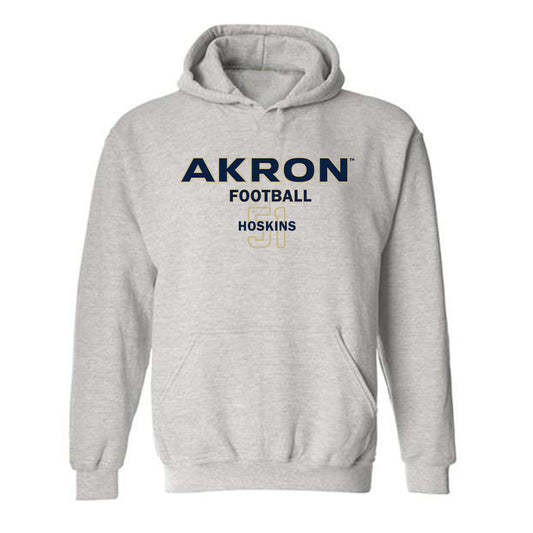 Akron - NCAA Football : Jason Hoskins - Classic Fashion Shersey Hooded Sweatshirt-0