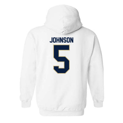 Akron - NCAA Women's Basketball : Natalie Johnson - Classic Shersey Hooded Sweatshirt-1