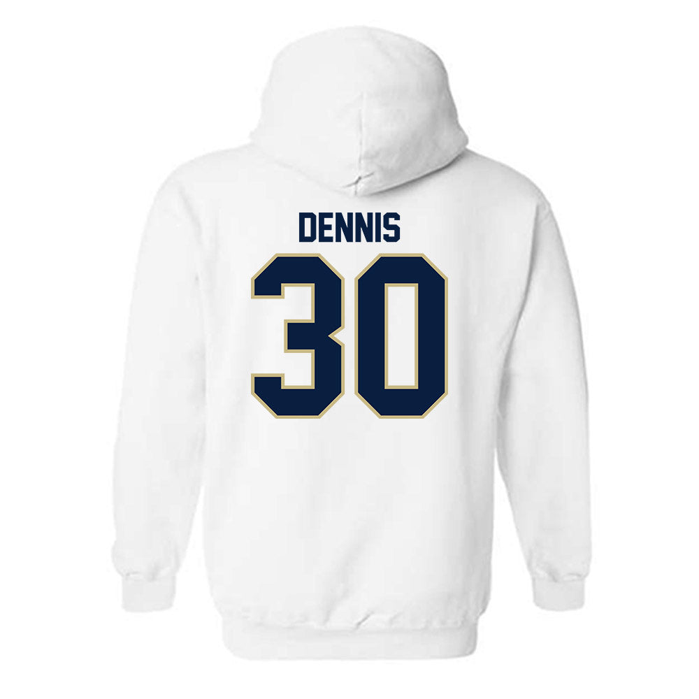 Akron - NCAA Football : Jake Dennis - Classic Shersey Hooded Sweatshirt-1