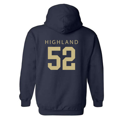 Akron - NCAA Football : Vaughn Highland - Classic Shersey Hooded Sweatshirt-1