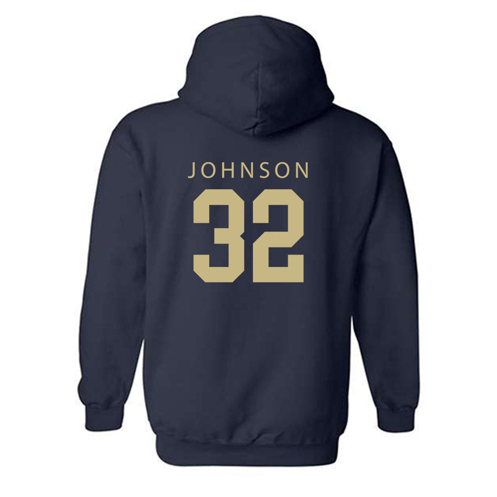 Akron - NCAA Football : Donelius Johnson - Classic Shersey Hooded Sweatshirt-1