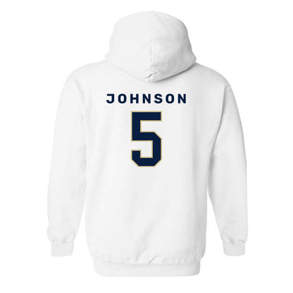 Akron - NCAA Women's Basketball : Natalie Johnson - Classic Shersey Hooded Sweatshirt-1
