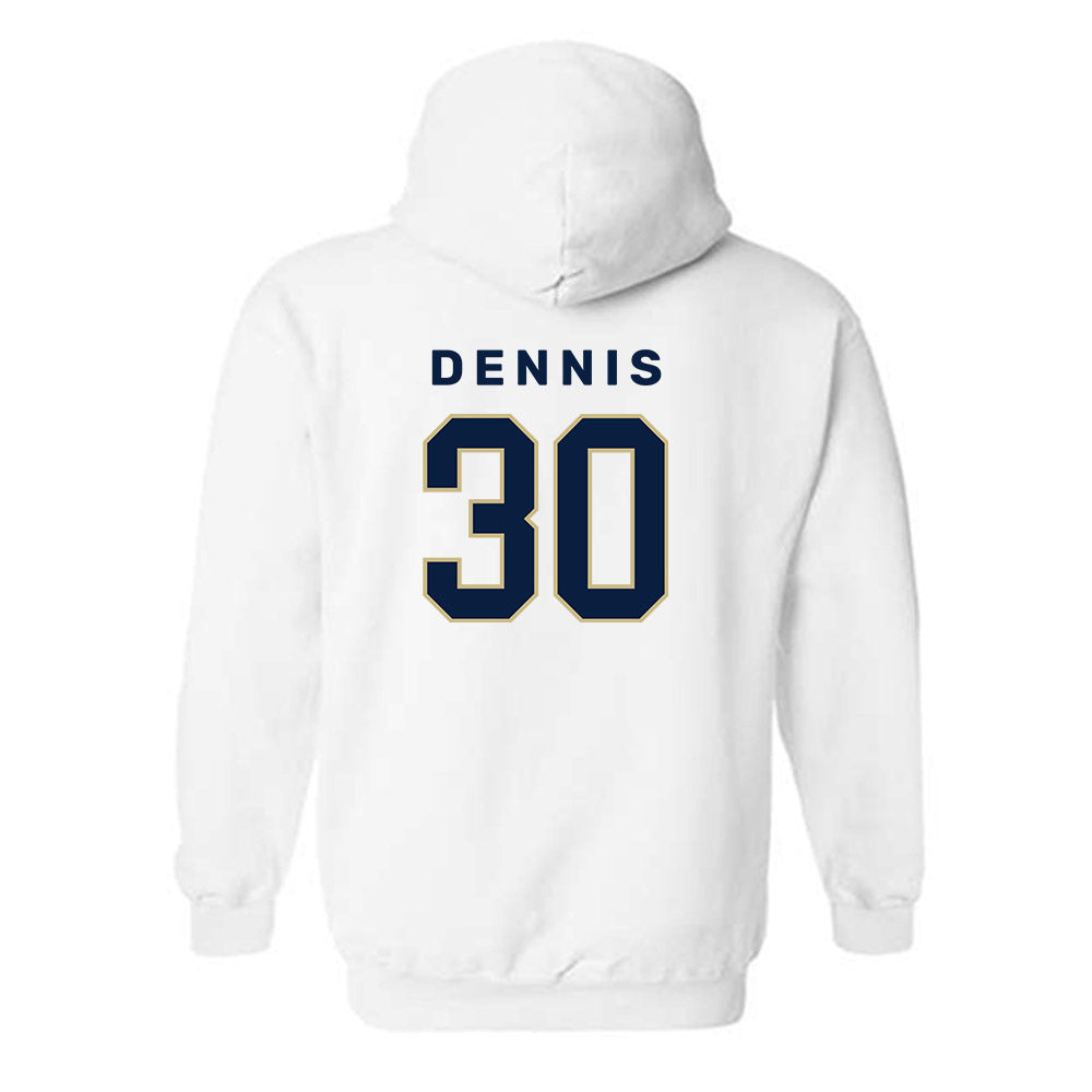 Akron - NCAA Football : Jake Dennis - Classic Shersey Hooded Sweatshirt-1