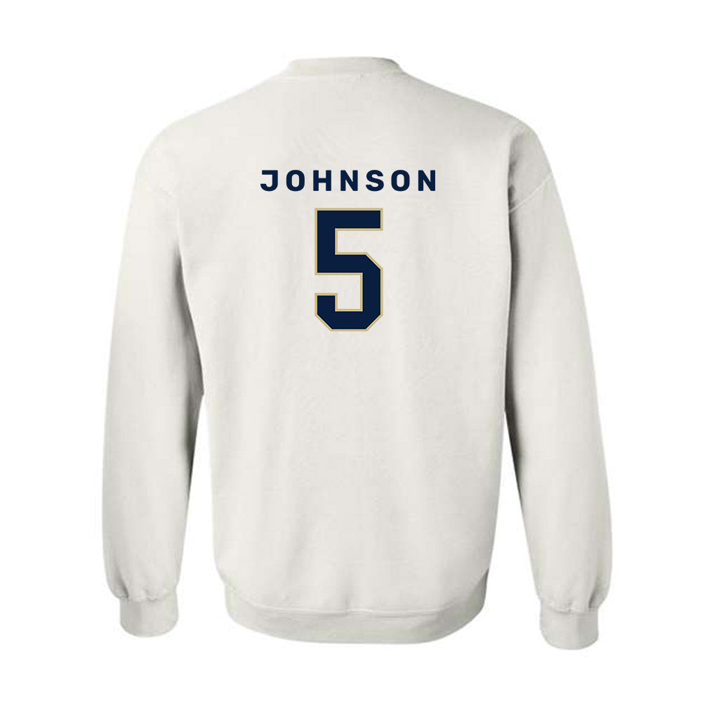 Akron - NCAA Women's Basketball : Natalie Johnson - Classic Shersey Crewneck Sweatshirt-1