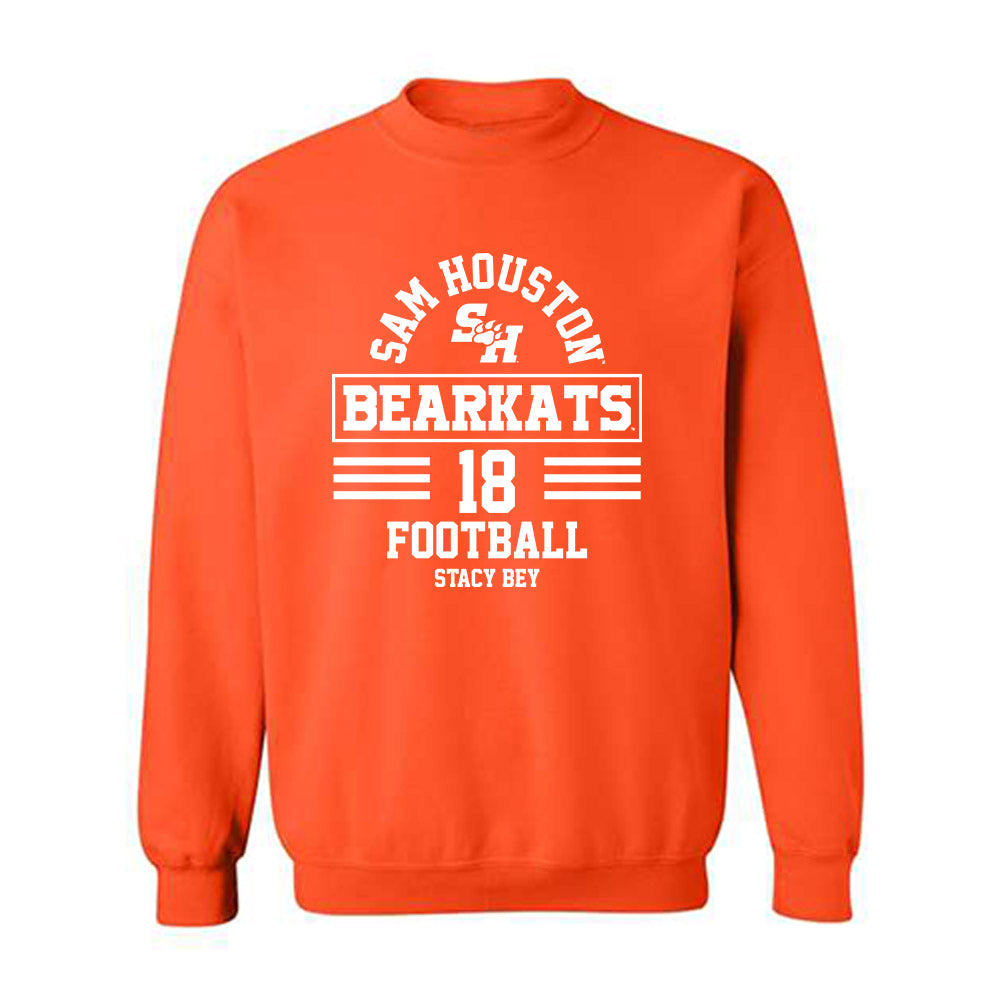 SHSU - NCAA Football : Stacy Bey - Classic Fashion Shersey Crewneck Sweatshirt-0