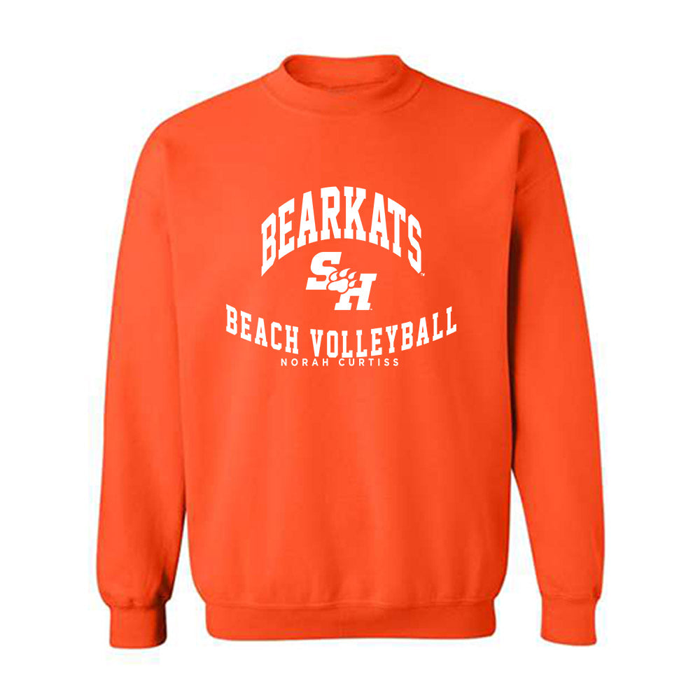 SHSU - NCAA Beach Volleyball : Norah Curtiss - Classic Fashion Shersey Crewneck Sweatshirt-0