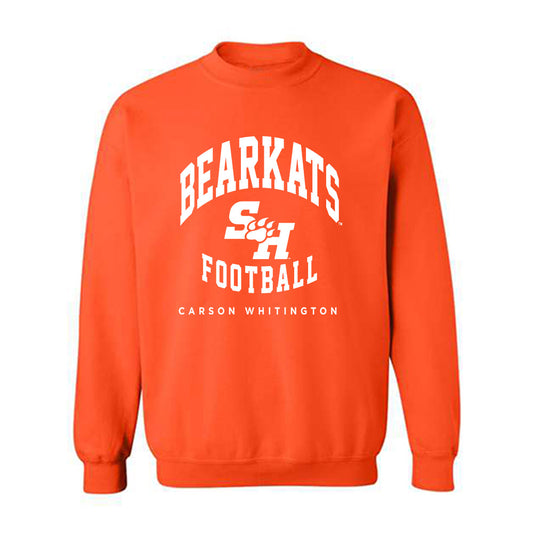 SHSU - NCAA Football : Carson Whitington - Classic Fashion Shersey Crewneck Sweatshirt-0