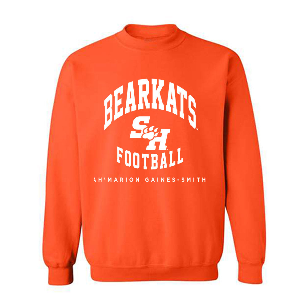 SHSU - NCAA Football : Ah'Marion Gaines-Smith - Classic Fashion Shersey Crewneck Sweatshirt-0