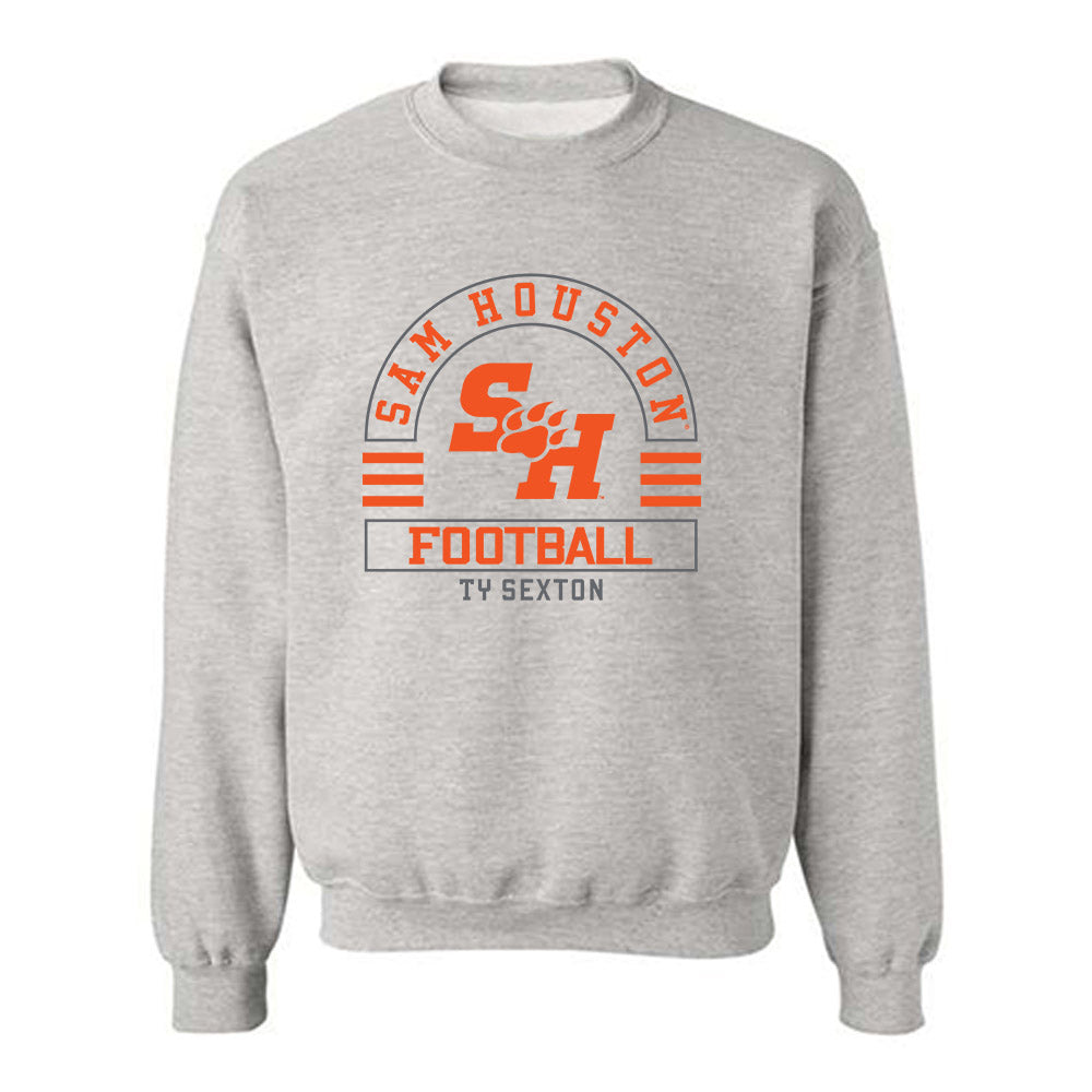 SHSU - NCAA Football : Ty Sexton - Classic Fashion Shersey Crewneck Sweatshirt-0