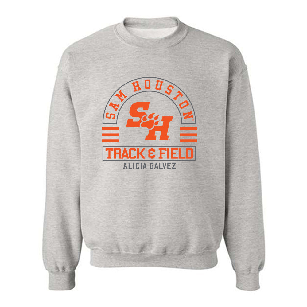 SHSU - NCAA Women's Track & Field : Alicia Galvez - Classic Fashion Shersey Crewneck Sweatshirt-0
