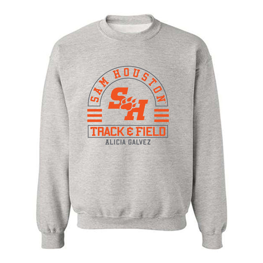 SHSU - NCAA Women's Track & Field : Alicia Galvez - Classic Fashion Shersey Crewneck Sweatshirt-0