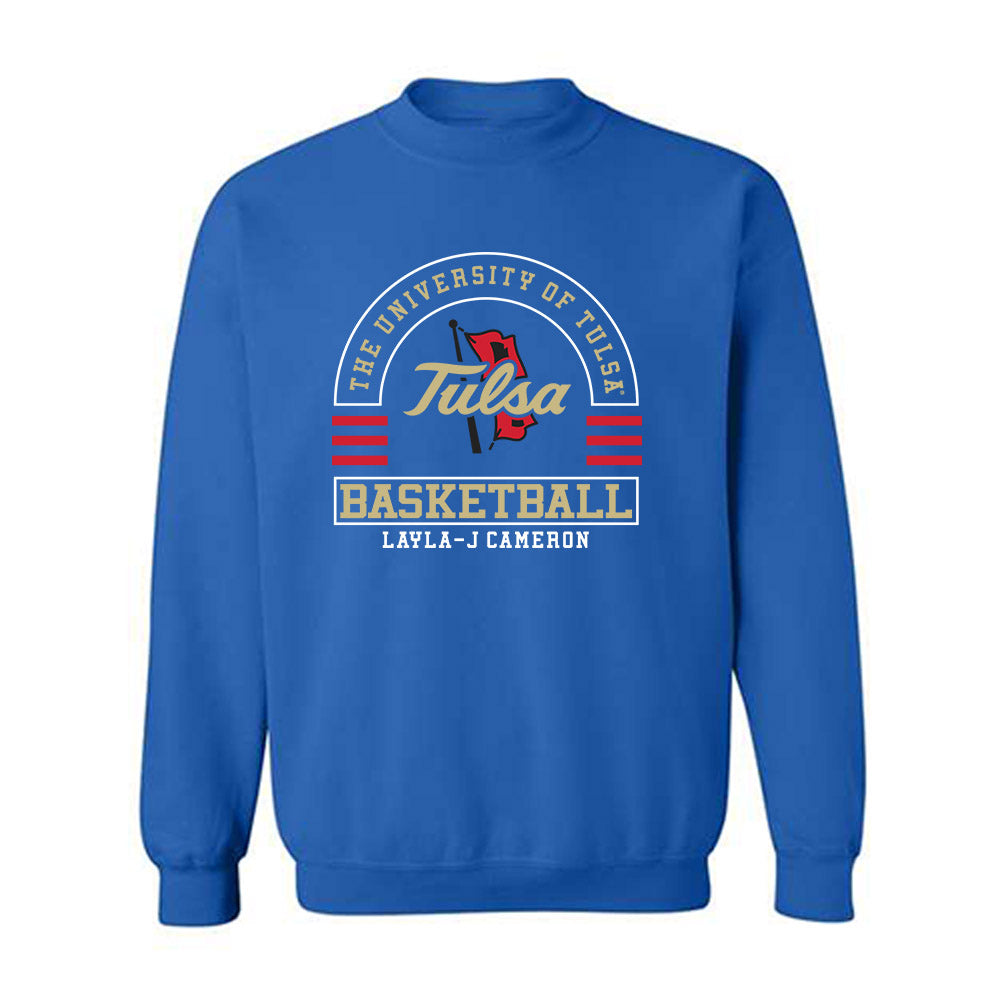 Tulsa - NCAA Women's Basketball : Layla-j Cameron - Classic Fashion Shersey Crewneck Sweatshirt-0