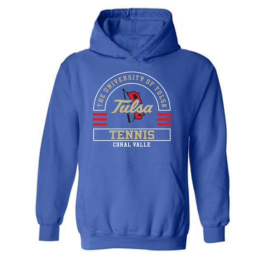 Tulsa - NCAA Women's Tennis : Coral Valle - Classic Fashion Shersey Hooded Sweatshirt-0