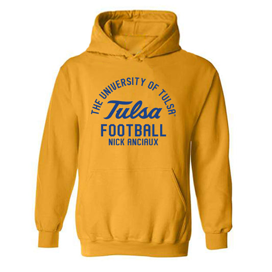 Tulsa - NCAA Football : Nick Anciaux - Classic Fashion Shersey Hooded Sweatshirt-0
