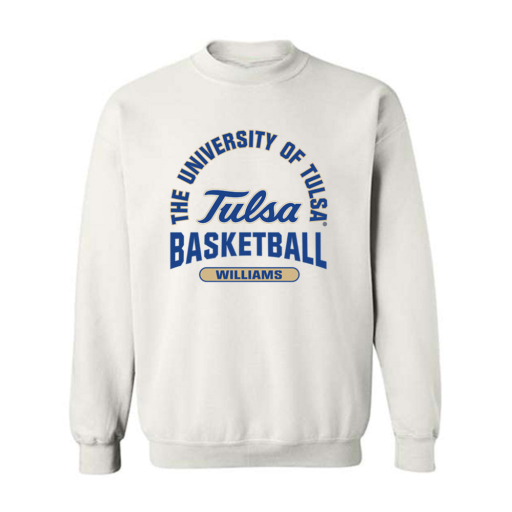 Tulsa - NCAA Men's Basketball : Kobi Williams - Classic Fashion Shersey Crewneck Sweatshirt-0