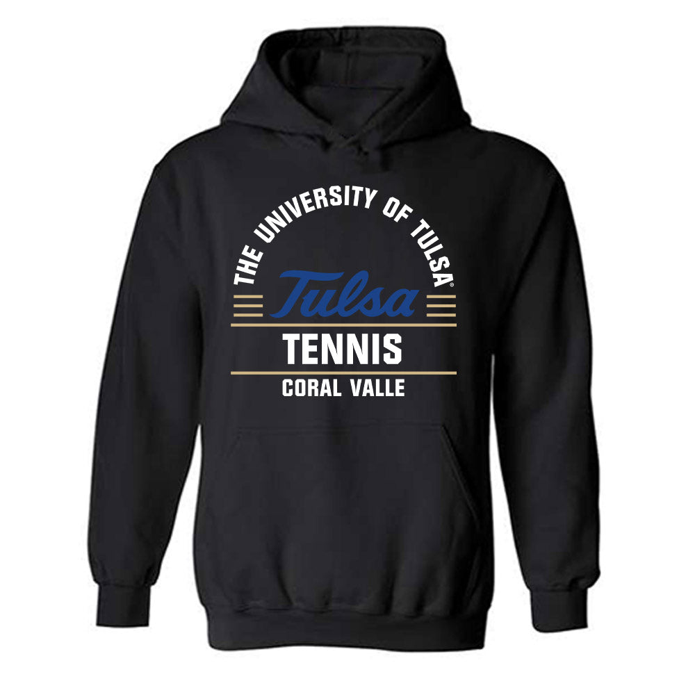 Tulsa - NCAA Women's Tennis : Coral Valle - Classic Fashion Shersey Hooded Sweatshirt-0