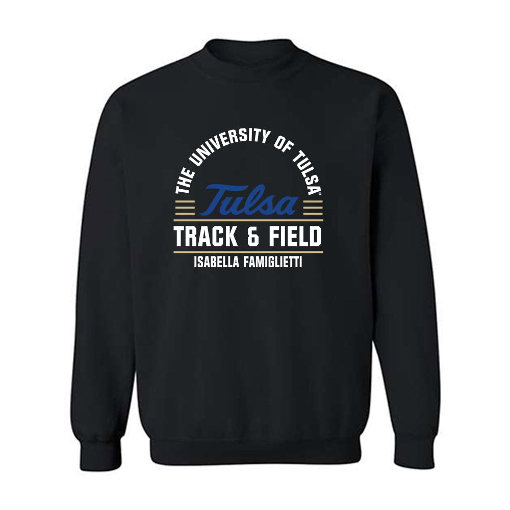 Tulsa - NCAA Women's Track & Field : Isabella Famiglietti - Classic Fashion Shersey Crewneck Sweatshirt-0