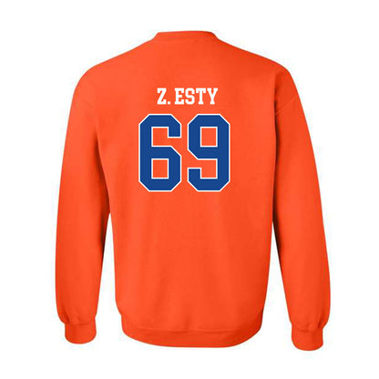 Boise State - NCAA Football : Zander Z. Esty - Classic Fashion Shersey Crewneck Sweatshirt-1
