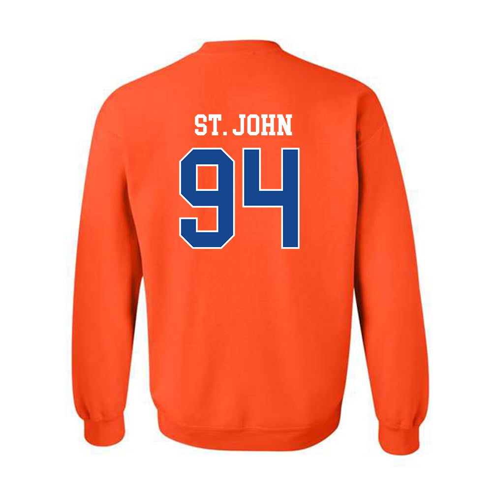 Boise State - NCAA Football : Paz St. John - Classic Fashion Shersey Crewneck Sweatshirt-1