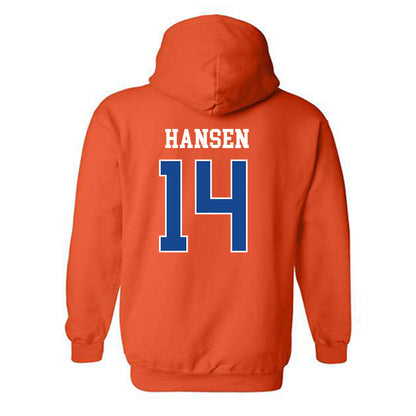 Boise State - NCAA Women's Basketball : Mya Hansen - Classic Fashion Shersey Hooded Sweatshirt-1