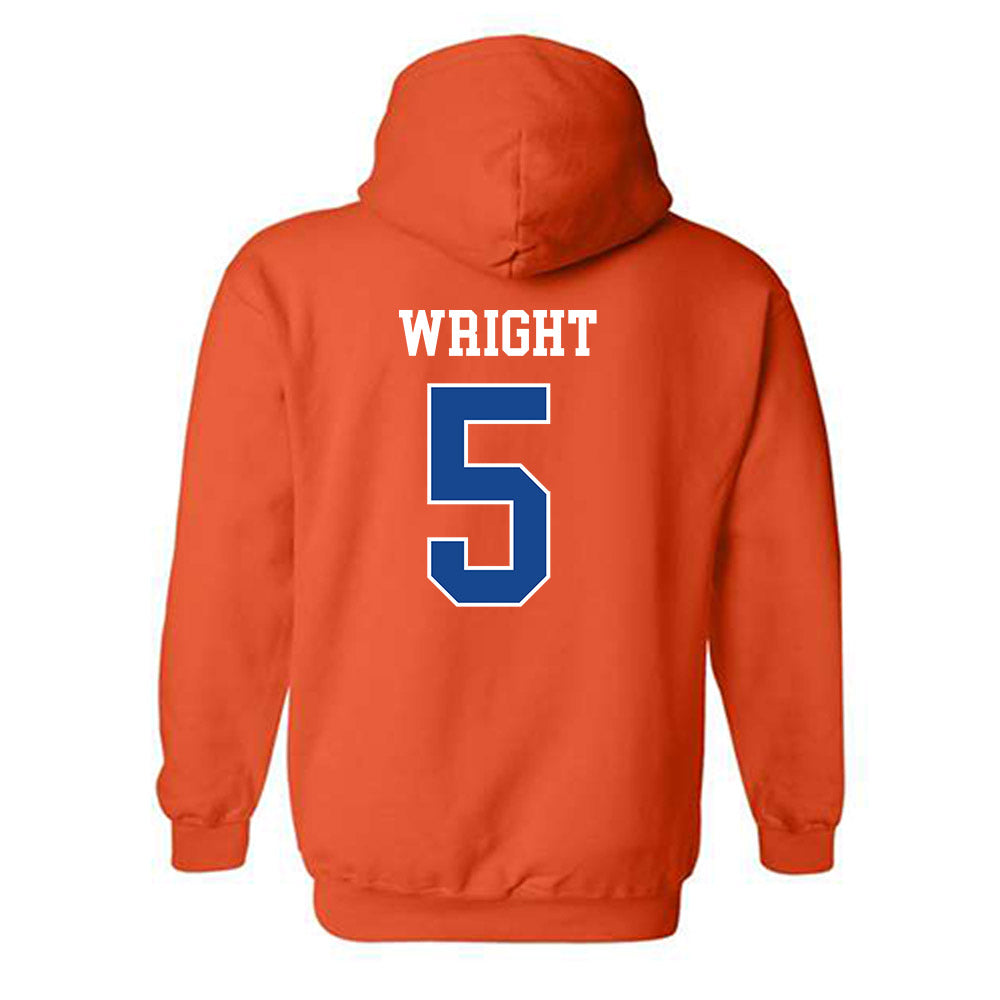 Boise State - NCAA Football : Akeem Wright - Classic Fashion Shersey Hooded Sweatshirt-1