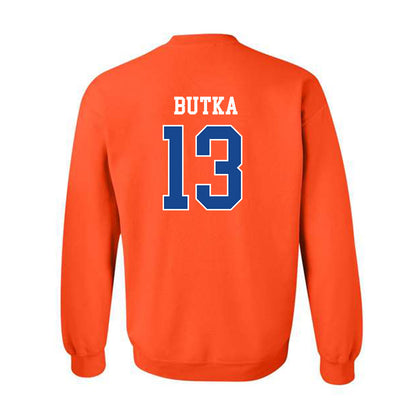Boise State - NCAA Men's Basketball : Dovydas Butka - Classic Fashion Shersey Crewneck Sweatshirt-1