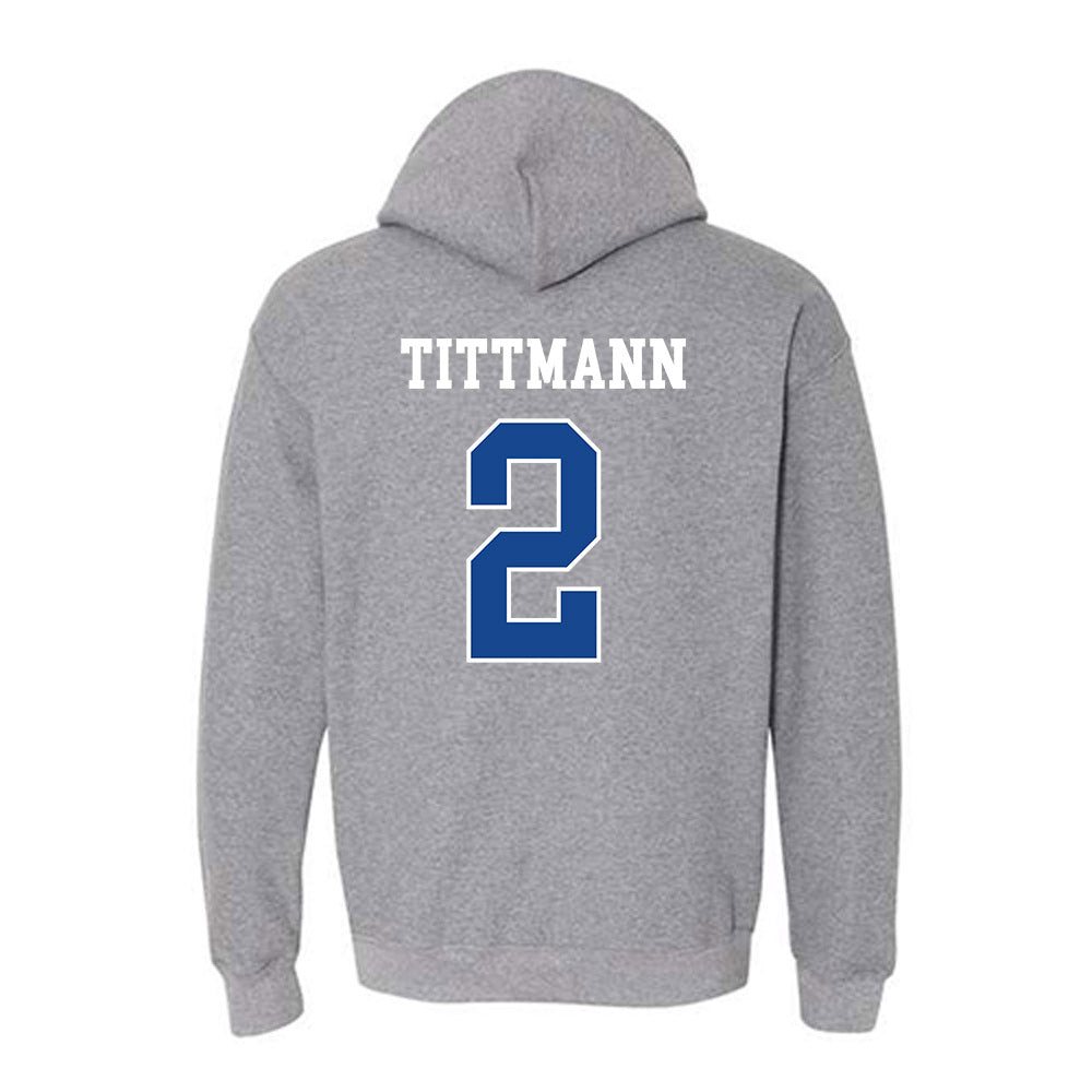 Boise State - NCAA Women's Volleyball : Azzy Tittmann - Classic Fashion Shersey Hooded Sweatshirt-1
