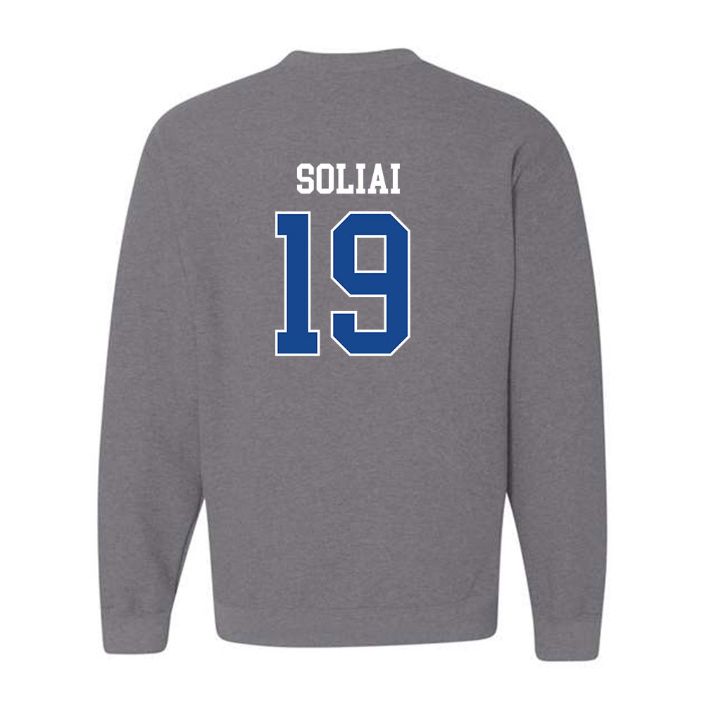 Boise State - NCAA Football : Madden Soliai - Classic Fashion Shersey Crewneck Sweatshirt-1
