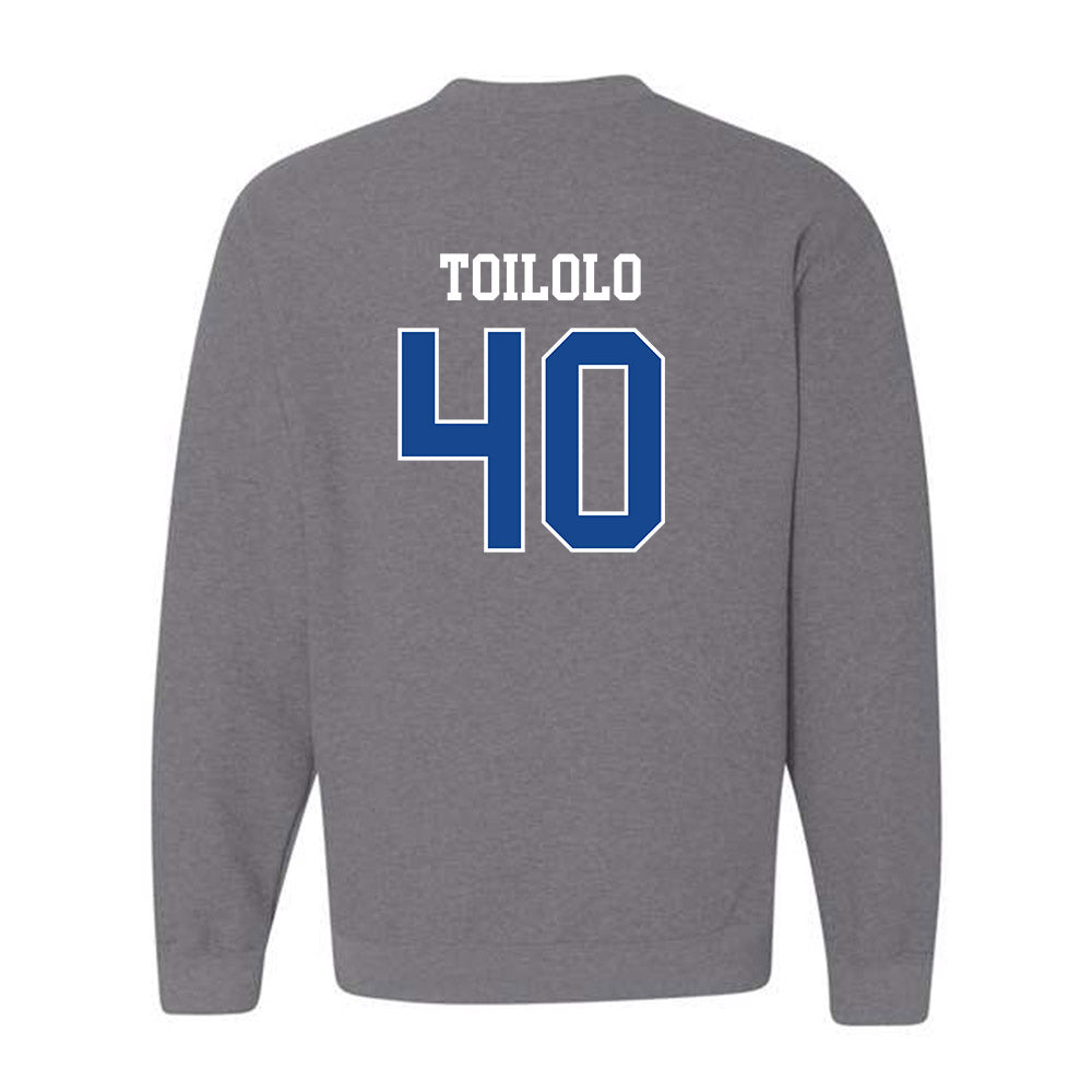 Boise State - NCAA Football : De'Shawn Toilolo - Classic Fashion Shersey Crewneck Sweatshirt-1