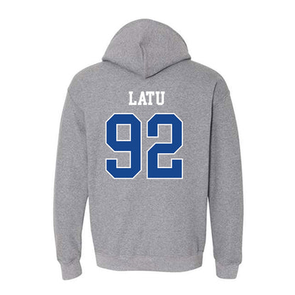 Boise State - NCAA Football : David Latu - Classic Fashion Shersey Hooded Sweatshirt-1
