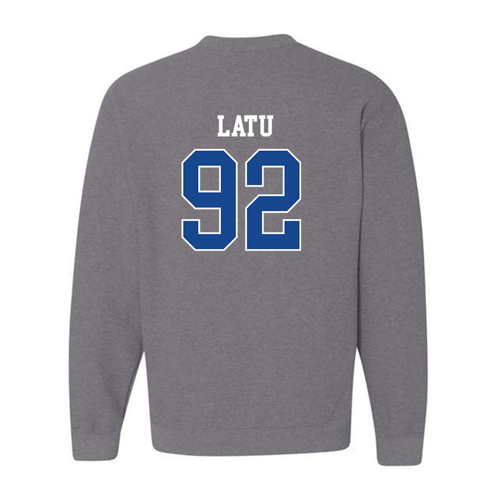 Boise State - NCAA Football : David Latu - Classic Fashion Shersey Crewneck Sweatshirt-1