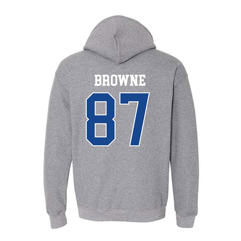 Boise State - NCAA Football : Keawe Browne - Classic Fashion Shersey Hooded Sweatshirt-1