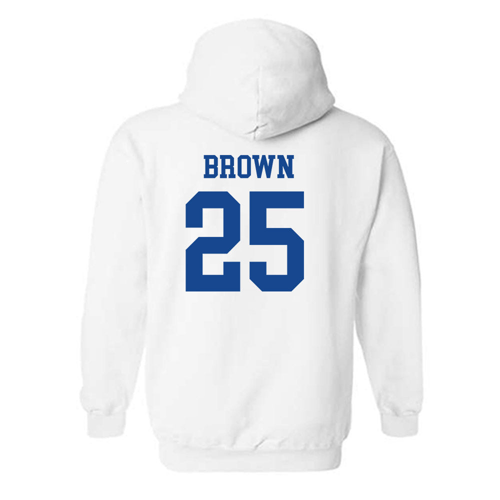 Boise State - NCAA Football : Quinton Brown - Classic Fashion Shersey Hooded Sweatshirt-1