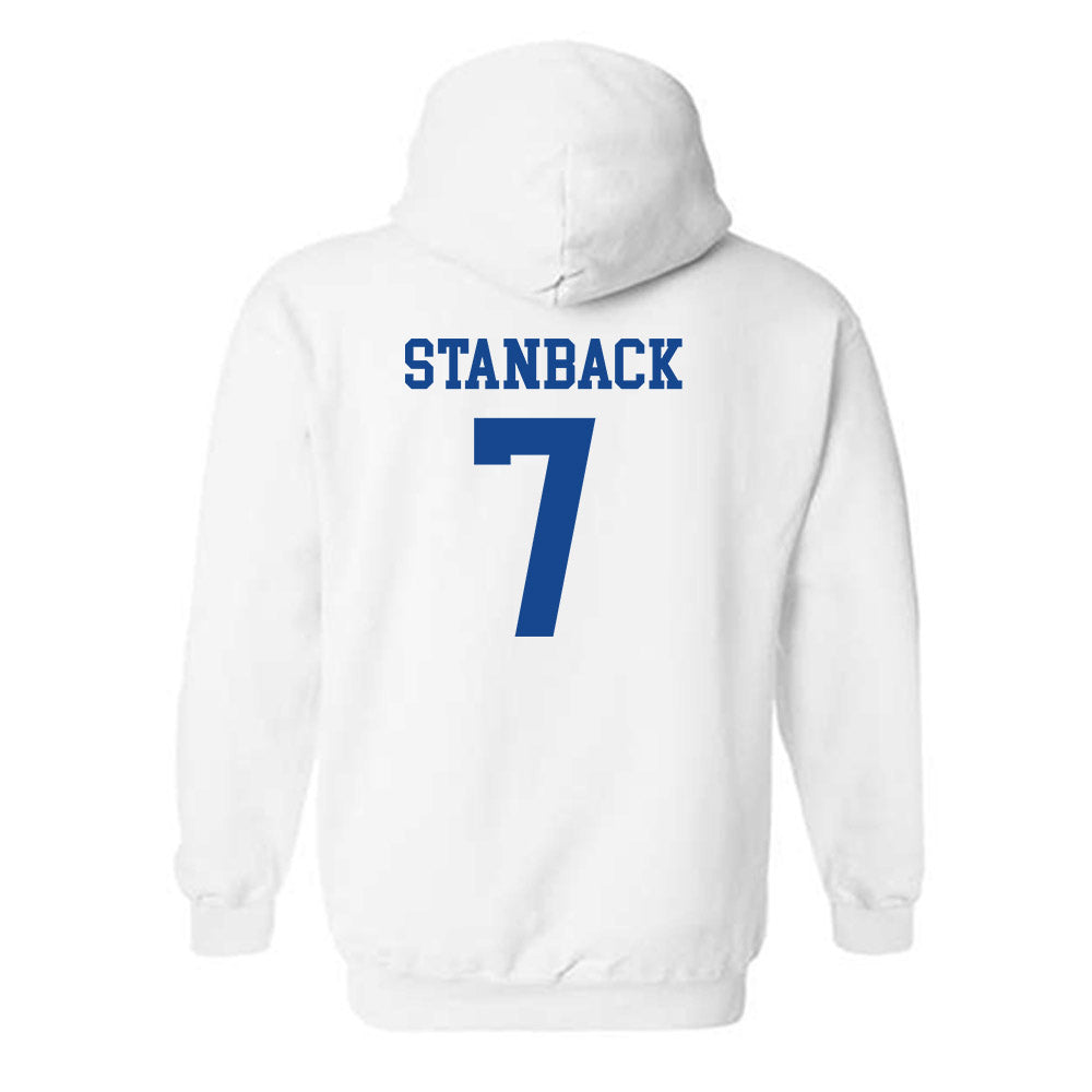 Boise State - NCAA Men's Basketball : Jerquarius Stanback - Classic Fashion Shersey Hooded Sweatshirt-1