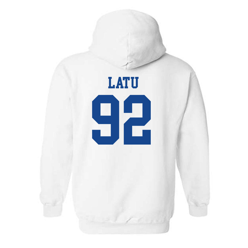 Boise State - NCAA Football : David Latu - Classic Fashion Shersey Hooded Sweatshirt-1