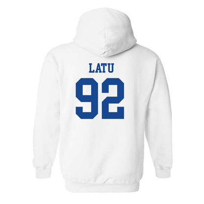 Boise State - NCAA Football : David Latu - Classic Fashion Shersey Hooded Sweatshirt-1