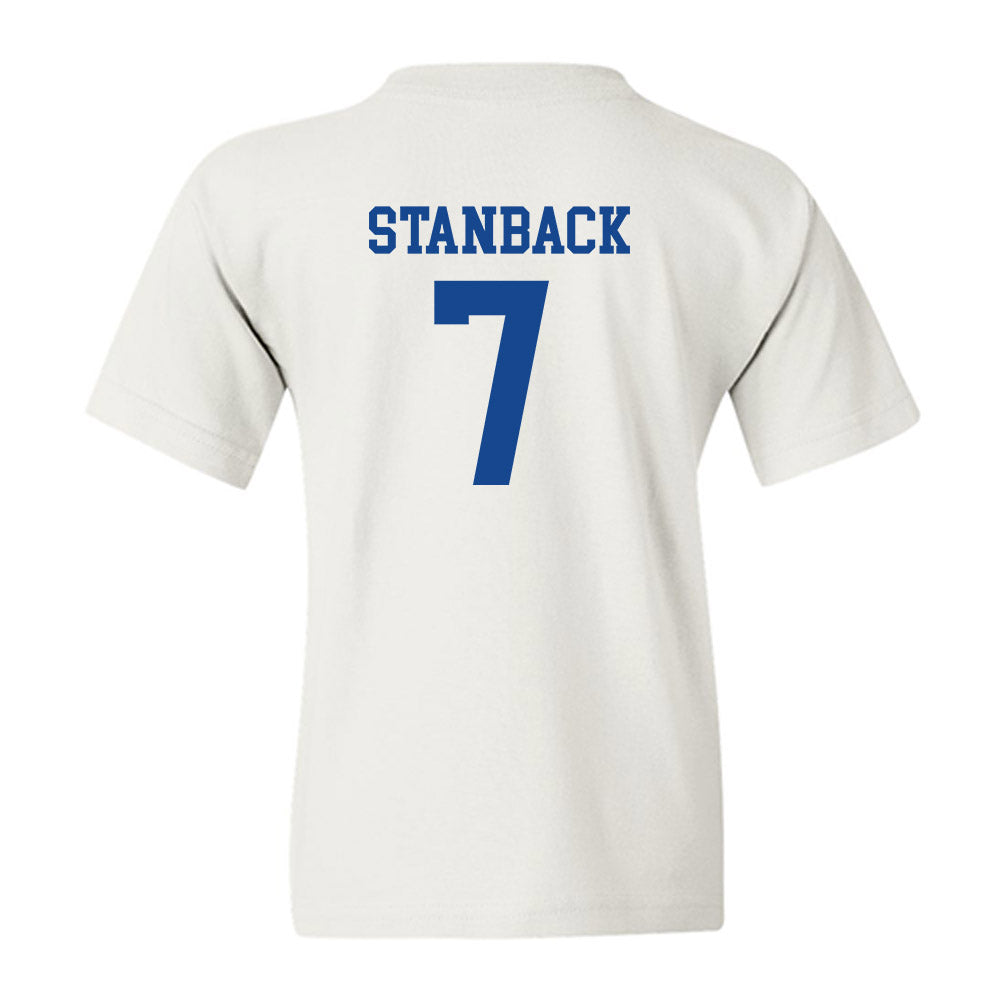 Boise State - NCAA Men's Basketball : Jerquarius Stanback - Classic Fashion Shersey Youth T-Shirt-1