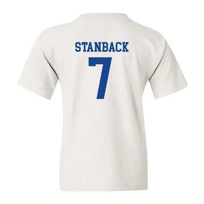 Boise State - NCAA Men's Basketball : Jerquarius Stanback - Classic Fashion Shersey Youth T-Shirt-1