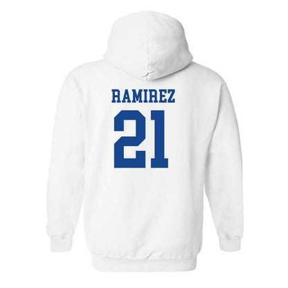 Boise State - NCAA Men's Basketball : Brennan Ramirez - Classic Fashion Shersey Hooded Sweatshirt-1
