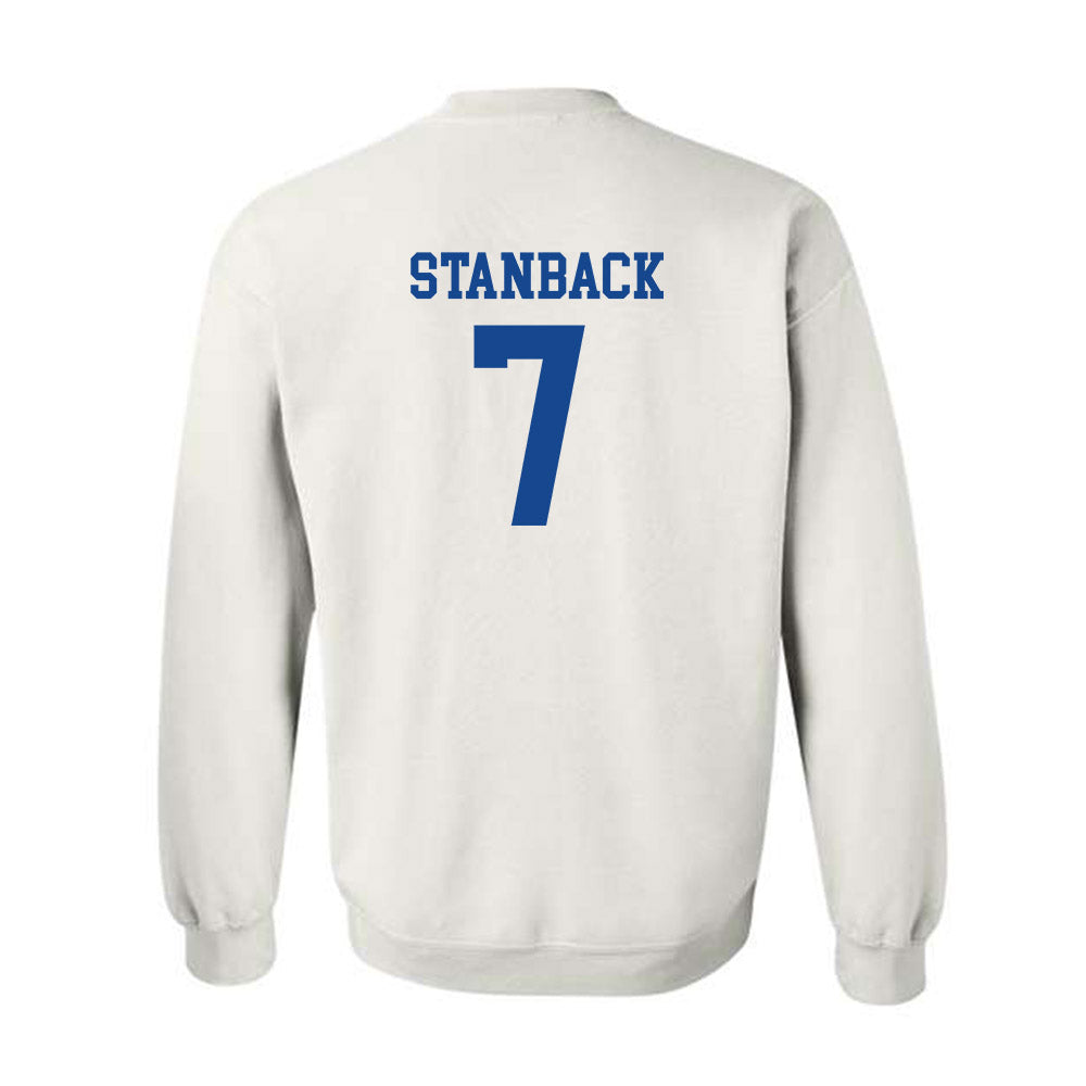 Boise State - NCAA Men's Basketball : Jerquarius Stanback - Classic Fashion Shersey Crewneck Sweatshirt-1