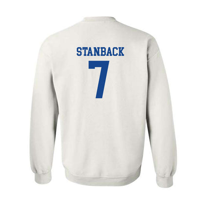 Boise State - NCAA Men's Basketball : Jerquarius Stanback - Classic Fashion Shersey Crewneck Sweatshirt-1