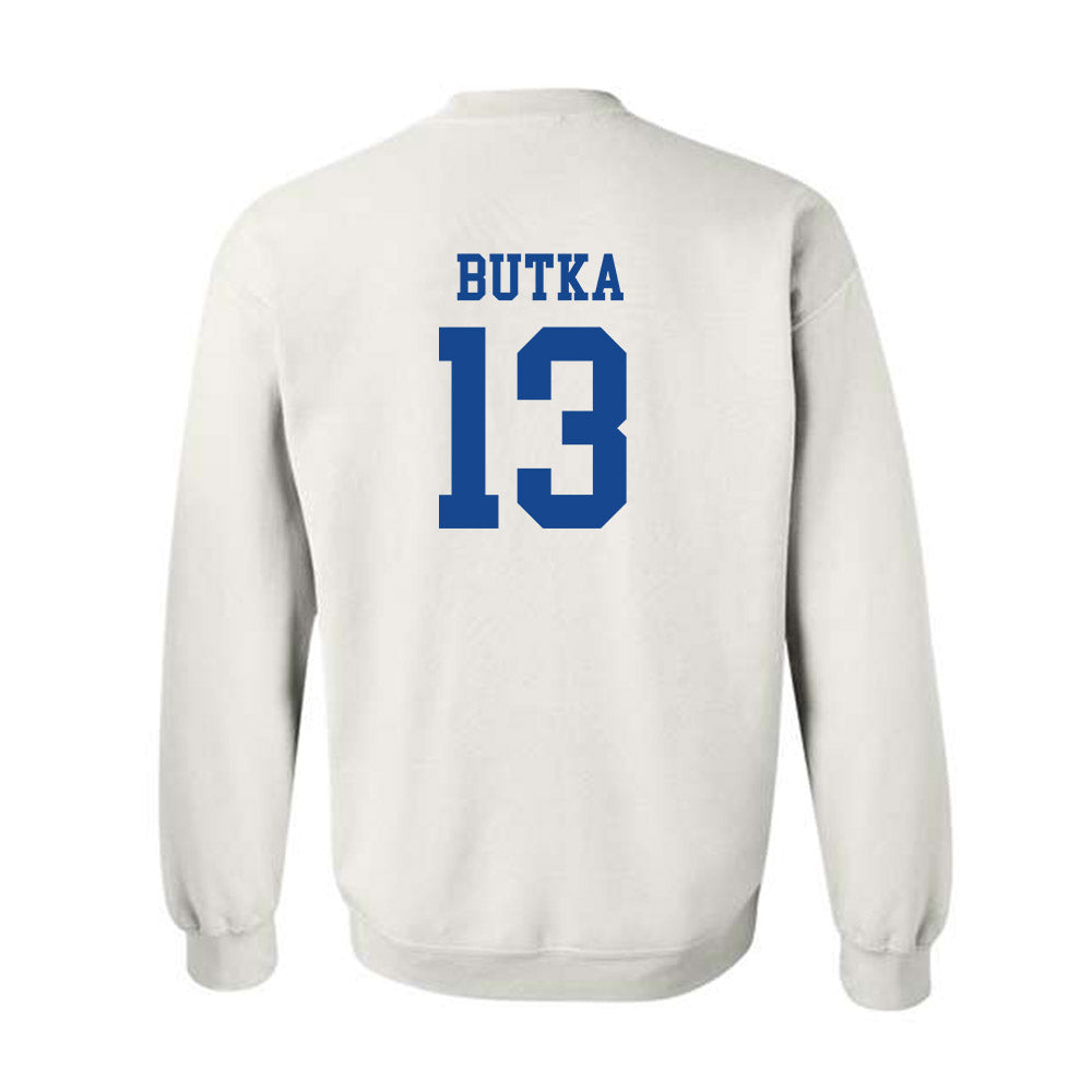 Boise State - NCAA Men's Basketball : Dovydas Butka - Classic Fashion Shersey Crewneck Sweatshirt-1