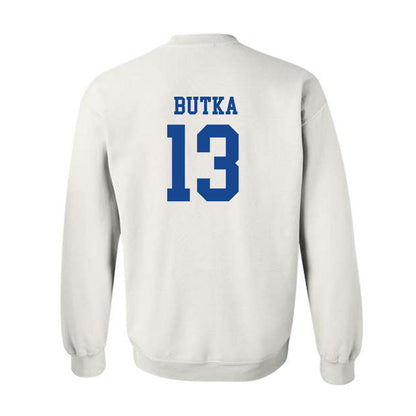Boise State - NCAA Men's Basketball : Dovydas Butka - Classic Fashion Shersey Crewneck Sweatshirt-1