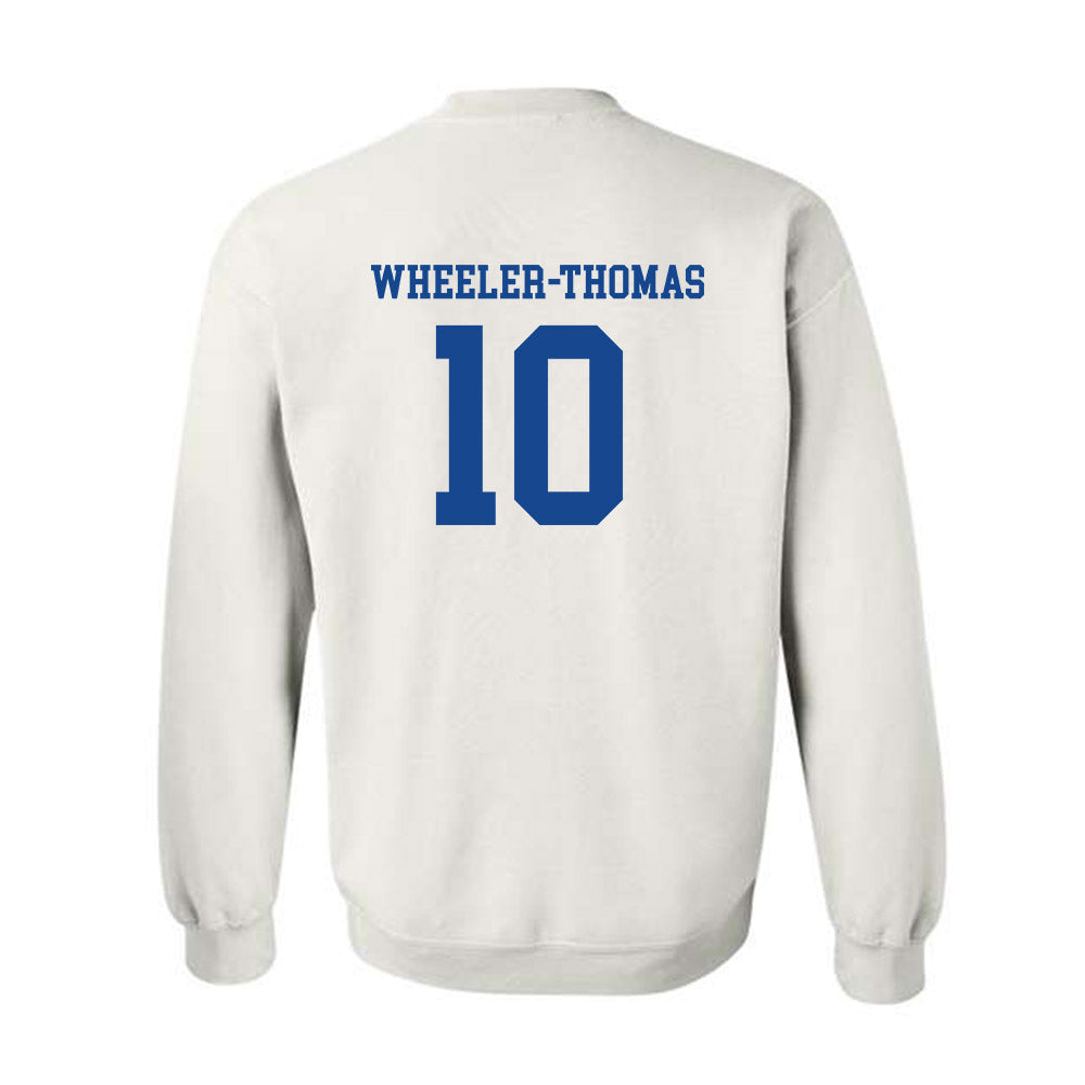 Boise State - NCAA Men's Basketball : Damari Wheeler-Thomas - Classic Fashion Shersey Crewneck Sweatshirt-1