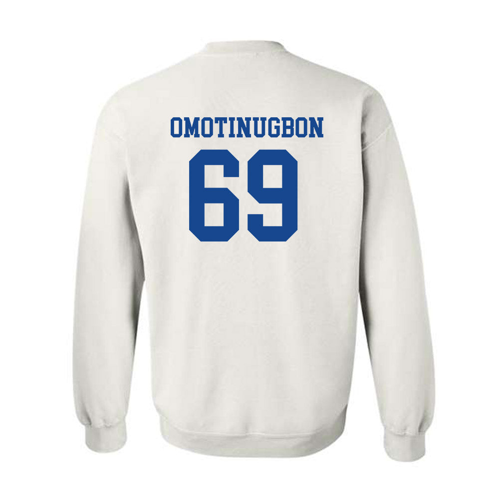 Boise State - NCAA Football : Eyitayo Omotinugbon - Classic Fashion Shersey Crewneck Sweatshirt-1