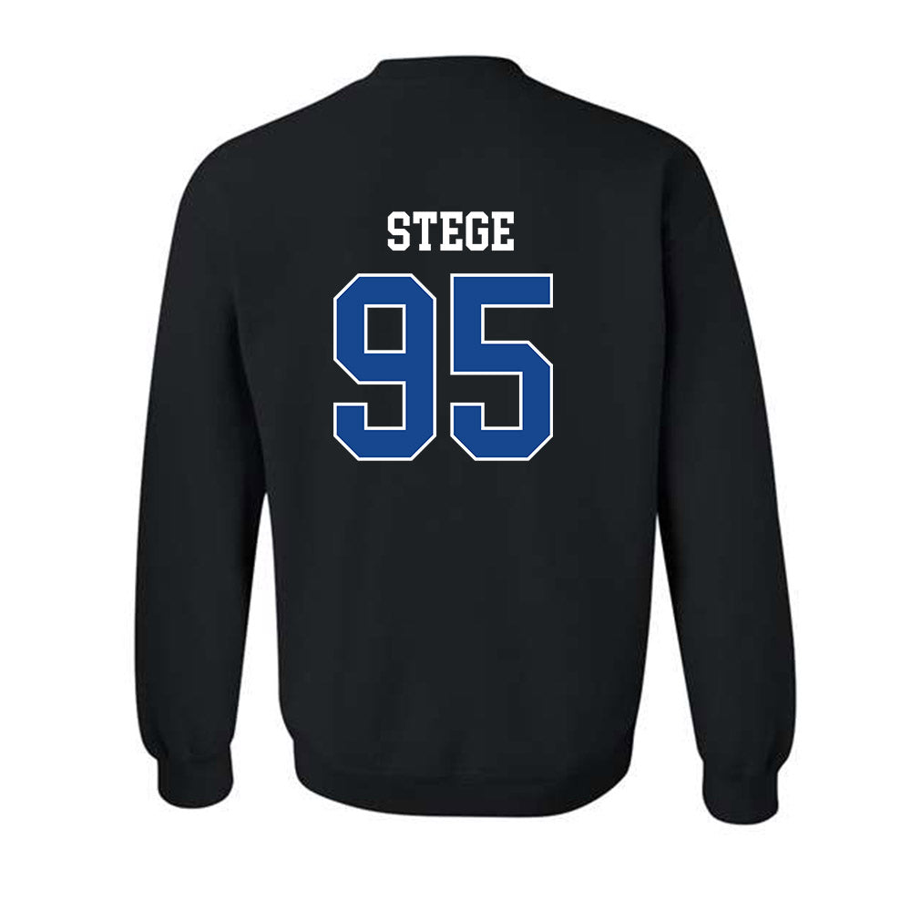 Boise State - NCAA Football : Max Stege - Classic Fashion Shersey Crewneck Sweatshirt-1
