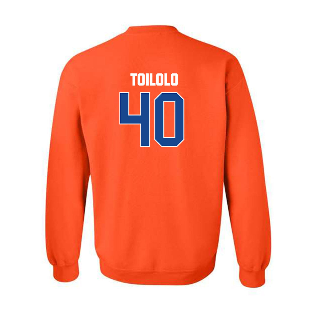 Boise State - NCAA Football : De'Shawn Toilolo - Classic Shersey Crewneck Sweatshirt-1