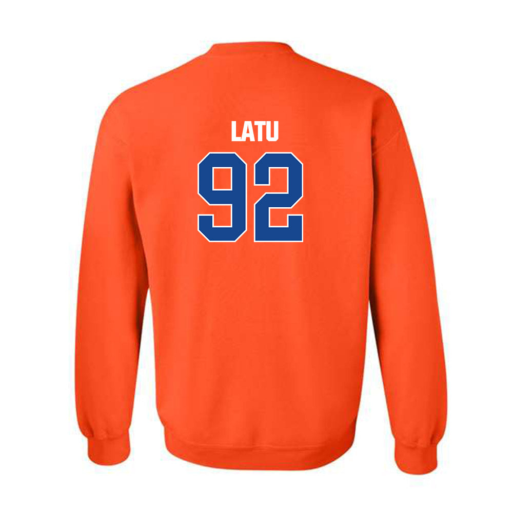 Boise State - NCAA Football : David Latu - Classic Shersey Crewneck Sweatshirt-1