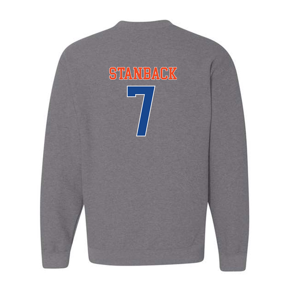 Boise State - NCAA Men's Basketball : Jerquarius Stanback - Classic Shersey Crewneck Sweatshirt-1