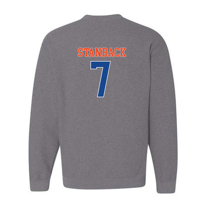 Boise State - NCAA Men's Basketball : Jerquarius Stanback - Classic Shersey Crewneck Sweatshirt-1